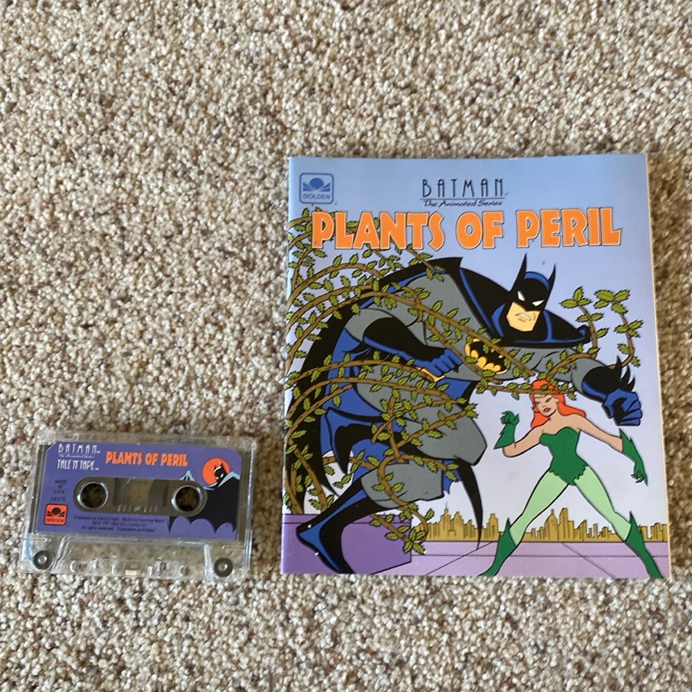 Vintage Batman, Plants of Peril Read Along Book/Cassette